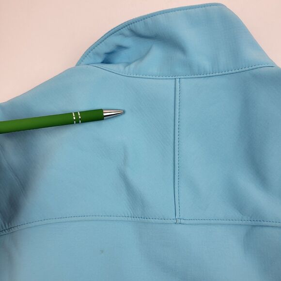 PATAGONIA Jacket Size S Turquoise Blue Adze Softshell Polartec Windbloc - Picture 14 of 16